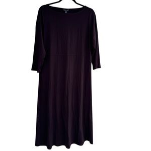 Eileen Fisher Dark Long Sleeve Dress